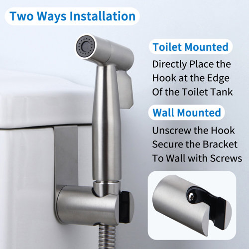 AngleSimple Elongated Hand Held Bidet & Reviews Wayfair